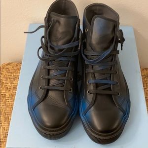 Lanvin Paris Basket Tag Spray Sneakers